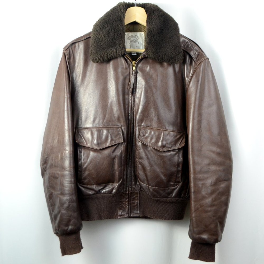 Georgetown Leather Design A-2 Bomber Flight Jacket